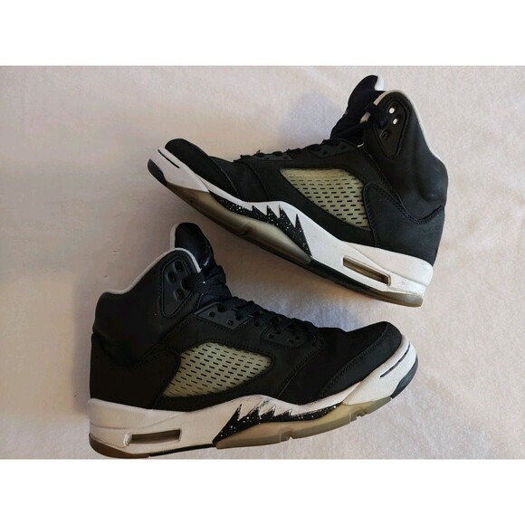Nike Air Jordan 5 Retro Oreo Black White Men’s Size 7 Basketball Shoes